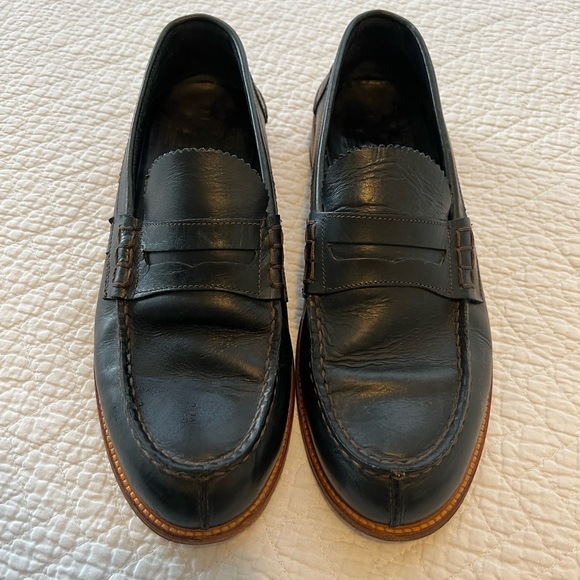 Mr. B Penny Loafers - Navy Blue/Brown - Picture 2 of 2